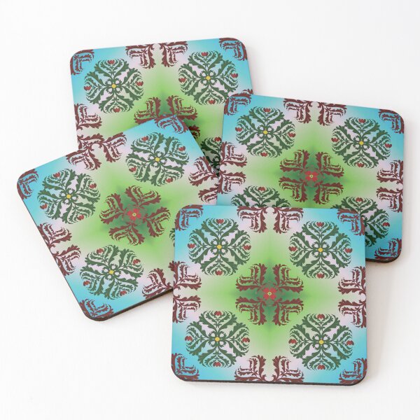 Item preview, When the Heart Becomes Wings – Blue Green Harmony designed and sold by OIL Pattern Design .
