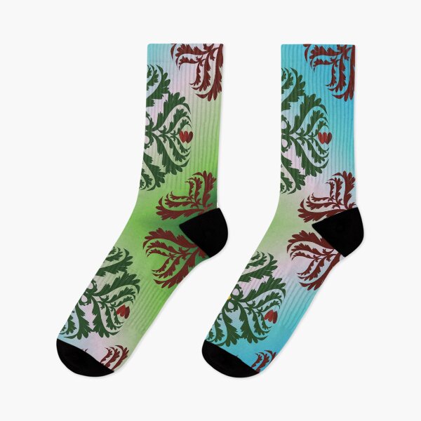 Item preview, When the Heart Becomes Wings – Blue Green Harmony designed and sold by OIL Pattern Design .