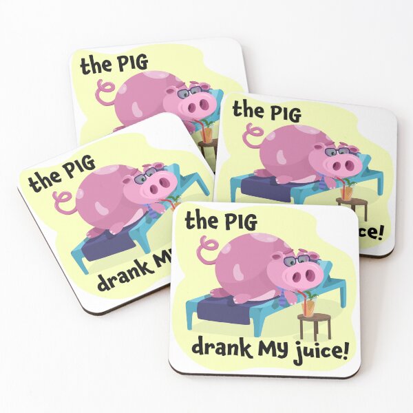 Item preview, The Pig drank my juice! designed and sold by liquid-print.