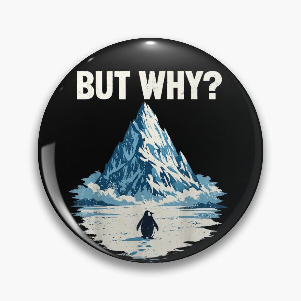 Item preview, But Why Penguin – Funny Penguin Walking to The Mountains designed and sold by Irakalu.