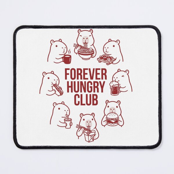 Item preview, Forever Hungry Club Capybara Foodie designed and sold by AdyKurniawan.