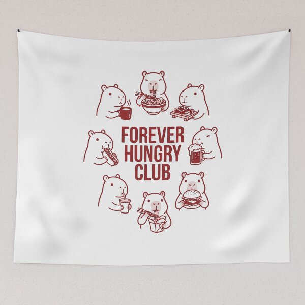 Item preview, Forever Hungry Club Capybara Foodie designed and sold by AdyKurniawan.