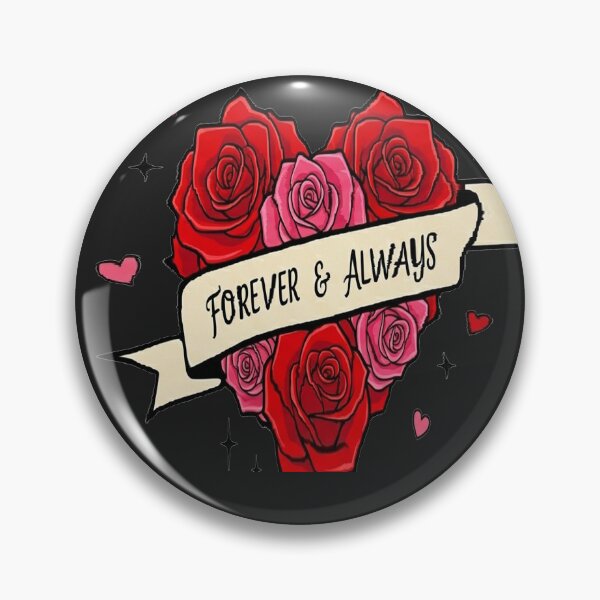 Item preview, red & pink roses heart FOREVER& ALWAYS designed and sold by  Mudikeys.