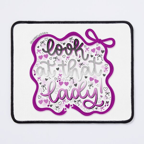 Item preview, Look At That Lady ! | Sammy Rae & The Friends Jackie Onassis reference song lyric quote | Asexual pride version designed and sold by scribbleswithsav.