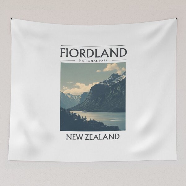 Item preview, Fiordland National Park - New Zealand designed and sold by GoodOldVintage.