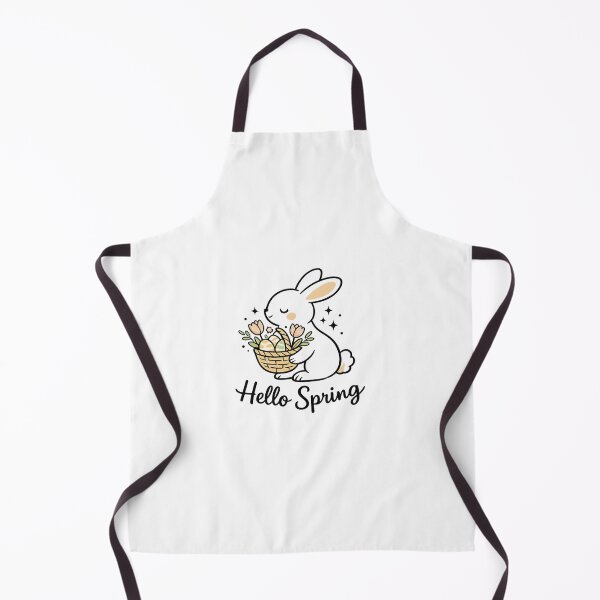 Item preview, Hello Spring Cute Bunny Illustration designed and sold by Mix Mood.
