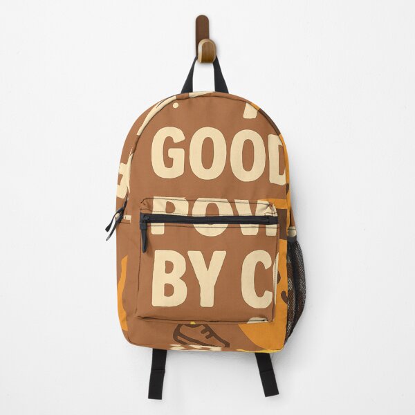 Item preview, Powered by Coffee and Good Vibes Fun Quote Design designed and sold by mbmstores.