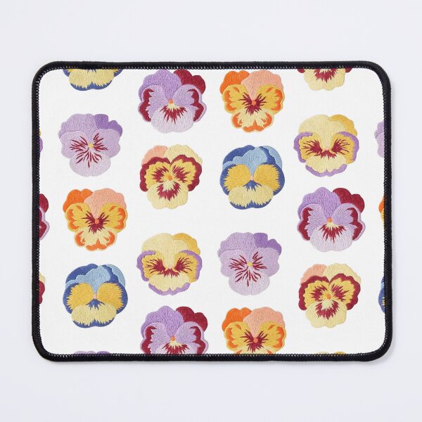 Item preview, Pansies embroidery designed and sold by Nicoandtheblood.