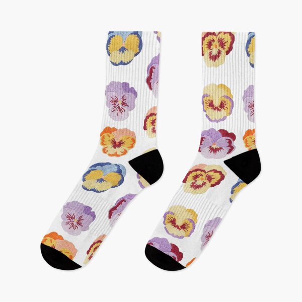 Item preview, Pansies embroidery designed and sold by Nicoandtheblood.