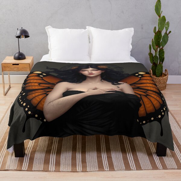 Item preview, Butterfly Winged Woman in Dark Attire designed and sold by cuprum.