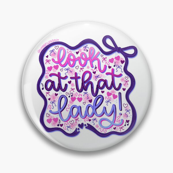 Item preview, Look At That Lady ! | Sammy Rae & The Friends Jackie Onassis reference song lyric quote | omnisexual pride version designed and sold by scribbleswithsav.