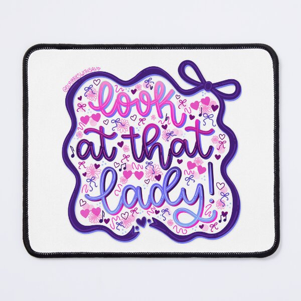 Item preview, Look At That Lady ! | Sammy Rae & The Friends Jackie Onassis reference song lyric quote | omnisexual pride version designed and sold by scribbleswithsav.