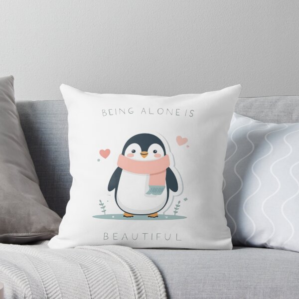 Item preview, Being Alone Is Beautiful Cute Penguin Design designed and sold by Shanker-studio.
