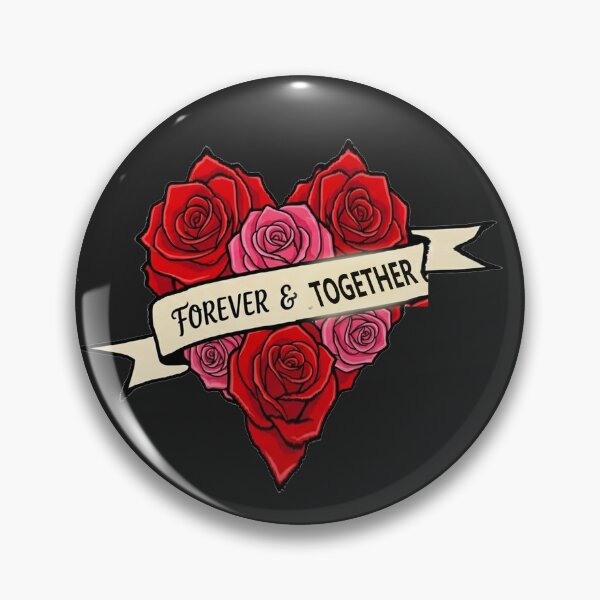 Item preview,  red & pink roses heart FOREVER& ALWAYS designed and sold by  Mudikeys.