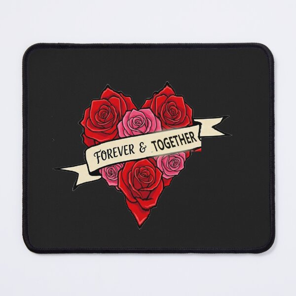 Item preview,  red & pink roses heart FOREVER& ALWAYS designed and sold by  Mudikeys.