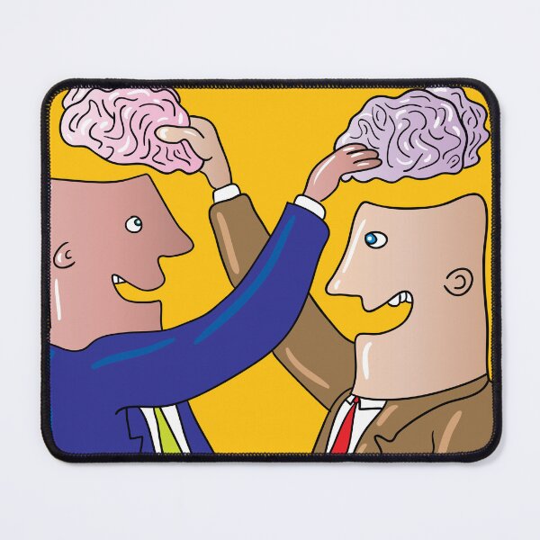 Item preview, Two Businessmen Swapping Brains and Ideas designed and sold by Miro’s Twisted Ink.