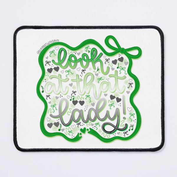 Item preview, Look At That Lady ! | Sammy Rae & The Friends Jackie Onassis reference song lyric quote | Aromantic pride version designed and sold by scribbleswithsav.