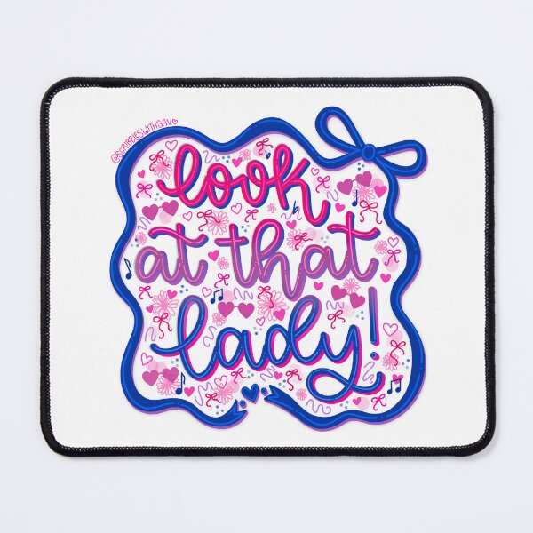 Item preview, Look At That Lady ! | Sammy Rae & The Friends Jackie Onassis reference song lyric quote | Bisexual pride version designed and sold by scribbleswithsav.