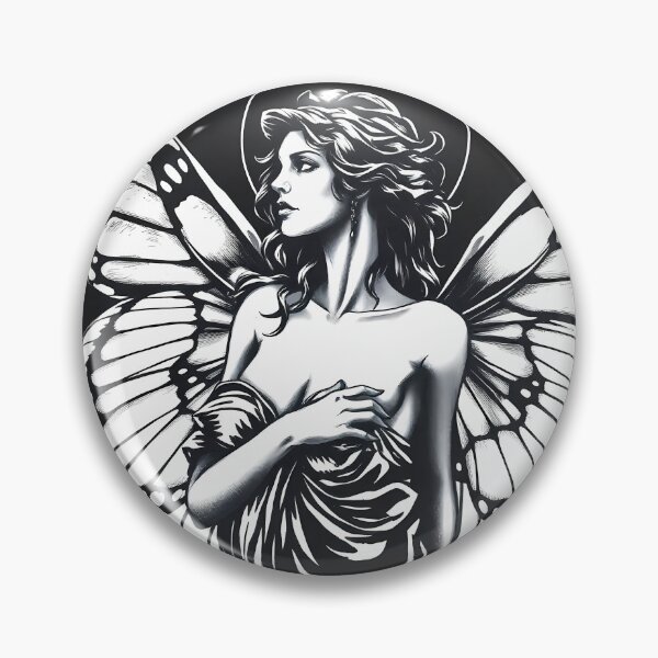 Item preview, Angelic Woman with Butterfly Wings designed and sold by cuprum.