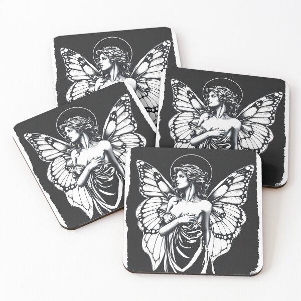 Item preview, Angelic Woman with Butterfly Wings designed and sold by cuprum.