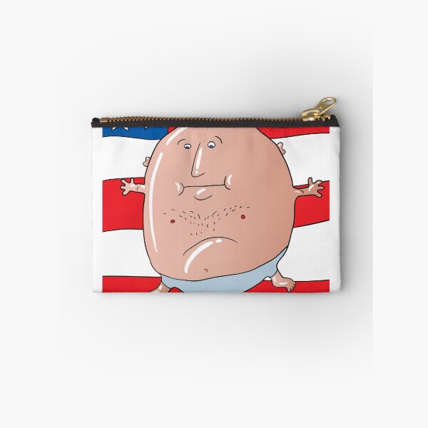 Item preview, Obese Character Illustration with American Flag designed and sold by Miro’s Twisted Ink.