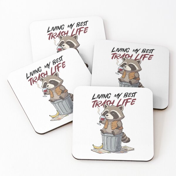 Item preview, Living my best trash life, raccoon meme. designed and sold by Tonsala.