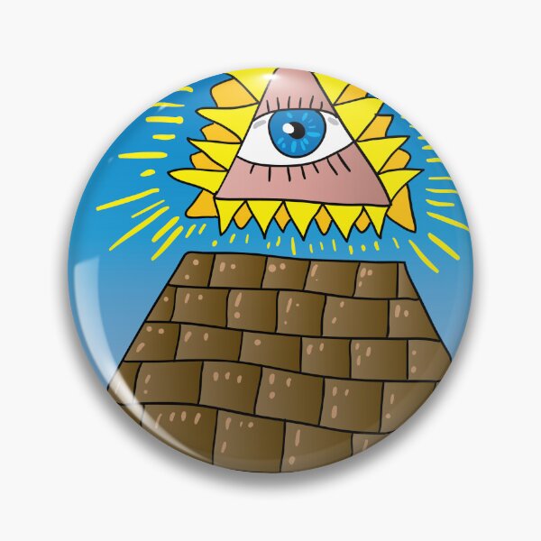 Item preview, Title The All-Seeing Eye Above a Desert Pyramid designed and sold by Miro’s Twisted Ink.