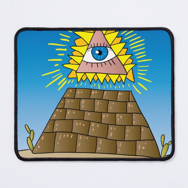 Item preview, Title The All-Seeing Eye Above a Desert Pyramid designed and sold by Miro’s Twisted Ink.