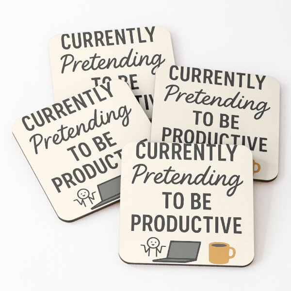 Item preview, Currently Pretending to Be Productive Funny Work Quote designed and sold by mbmstores.
