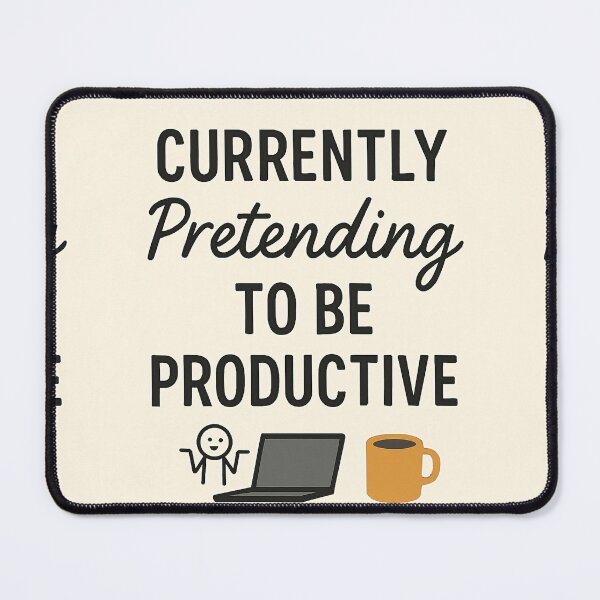 Item preview, Currently Pretending to Be Productive Funny Work Quote designed and sold by mbmstores.