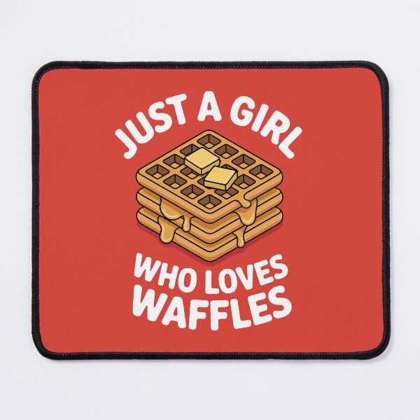 Item preview, Just a Girl Who Loves Waffles designed and sold by jkrphoto.