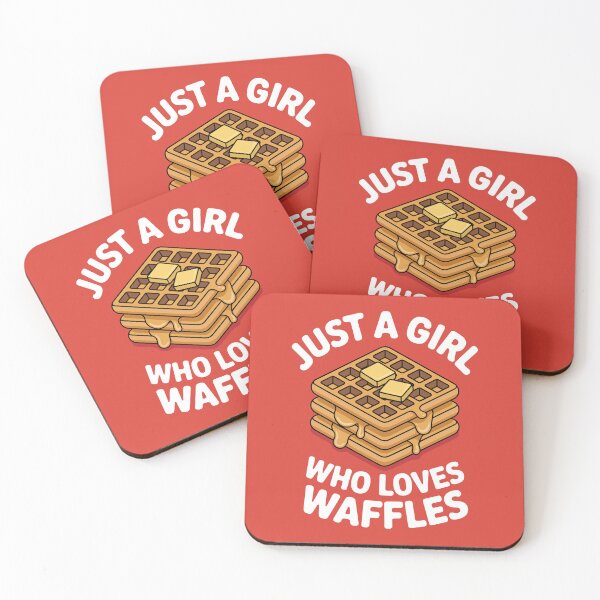 Item preview, Just a Girl Who Loves Waffles designed and sold by jkrphoto.
