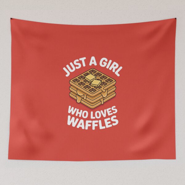 Item preview, Just a Girl Who Loves Waffles designed and sold by jkrphoto.