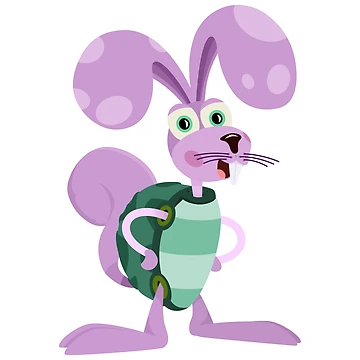 Artwork thumbnail, The Rabbit - Turtle by liquid-print
