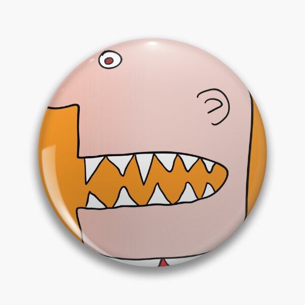 Item preview, Businessman with Sharp Predator Teeth Illustration designed and sold by Miro’s Twisted Ink.