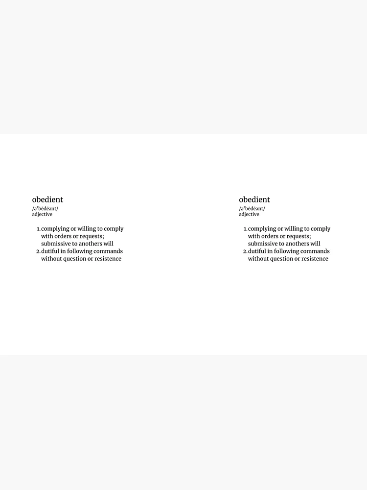 Thumbnail 4 of 4, Coffee Mug, Clarifying Definitions: Obedient designed and sold by RaeganIvy.