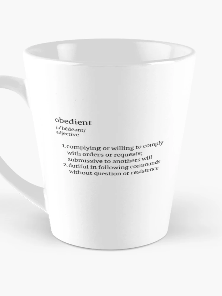 Thumbnail 3 of 4, Coffee Mug, Clarifying Definitions: Obedient designed and sold by RaeganIvy.