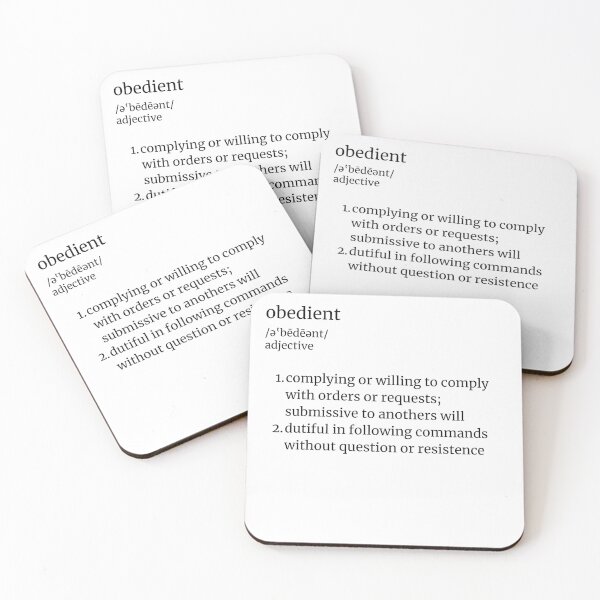 Item preview, Clarifying Definitions: Obedient designed and sold by RaeganIvy.