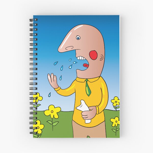 Item preview, Man Sneezing in a Field of Flowers designed and sold by Miro’s Twisted Ink.