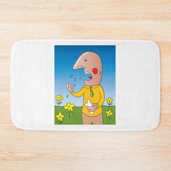 Item preview, Man Sneezing in a Field of Flowers designed and sold by Miro’s Twisted Ink.