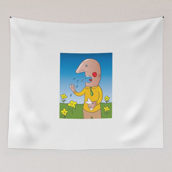 Item preview, Man Sneezing in a Field of Flowers designed and sold by Miro’s Twisted Ink.