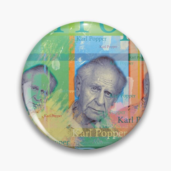 Item preview, Karl Popper Pop Art: Modern Philosophers Portrait Collage designed and sold by Mauswohn.