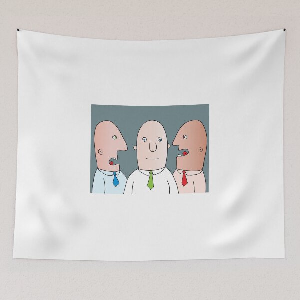 Item preview, Man Receiving Conflicting Advice from Two Others designed and sold by Miro’s Twisted Ink.