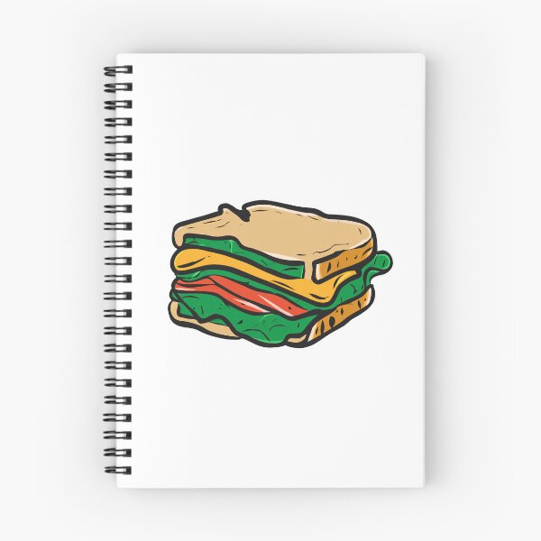 Item preview, Simple Cartoon Sandwich — Fun Food Design designed and sold by SleekLineSketches.