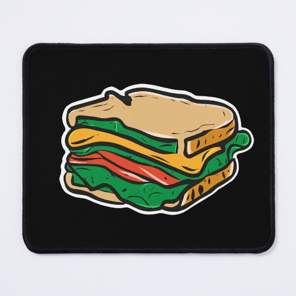 Item preview, Simple Cartoon Sandwich — Fun Food Design designed and sold by SleekLineSketches.