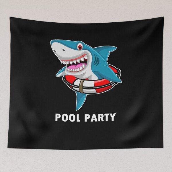 Item preview, Shark Pool Party Funny Sharks Gift  designed and sold by Barnissim.
