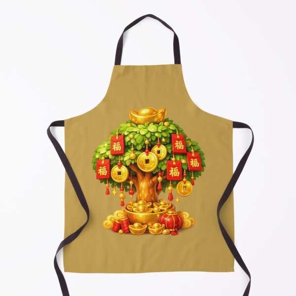 Item preview, Lucky Prosperity Tree | Cute Chinese New Year Wealth Art designed and sold by Moons Studio.