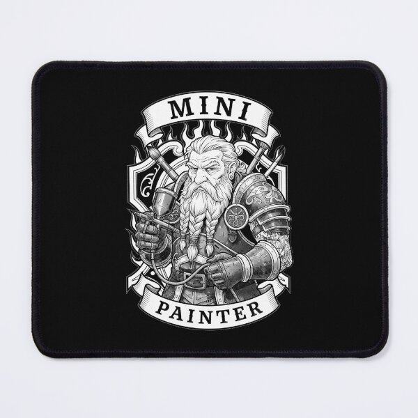Item preview, Dwarf Mini Painter Fantasy Miniature Funny Airbrush RPG designed and sold by GrandeDuc.