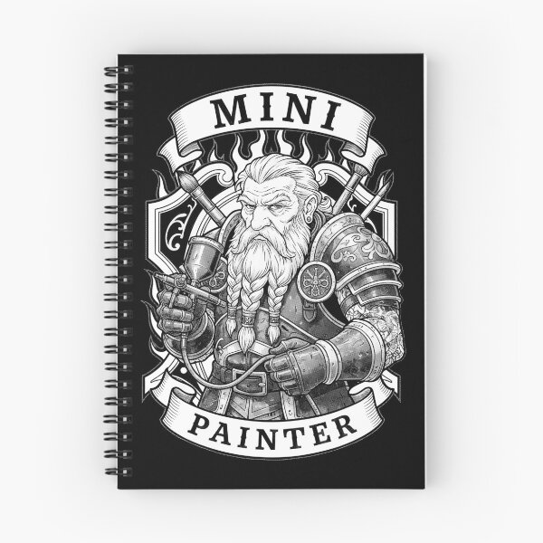 Item preview, Dwarf Mini Painter Fantasy Miniature Funny Airbrush RPG designed and sold by GrandeDuc.