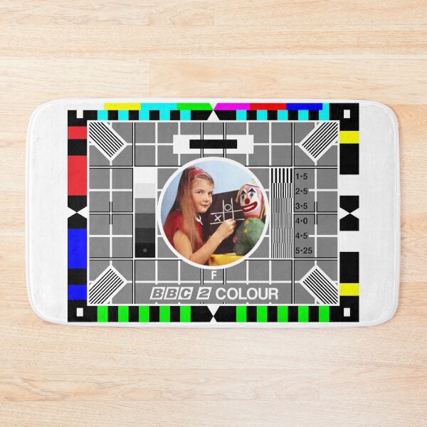 Item preview, beebthings Testcard F on white designed and sold by Beeb Things.